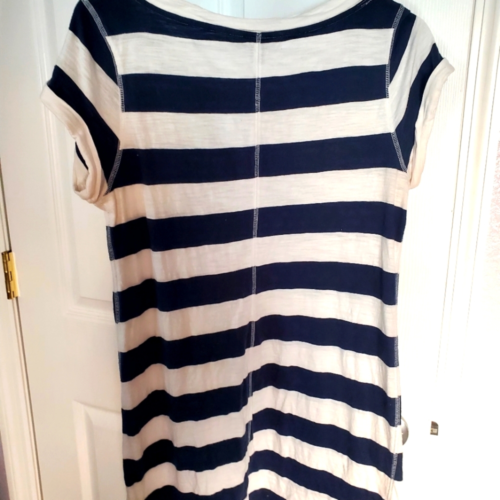 Banana Republic striped t-shirt dress Petite Medium